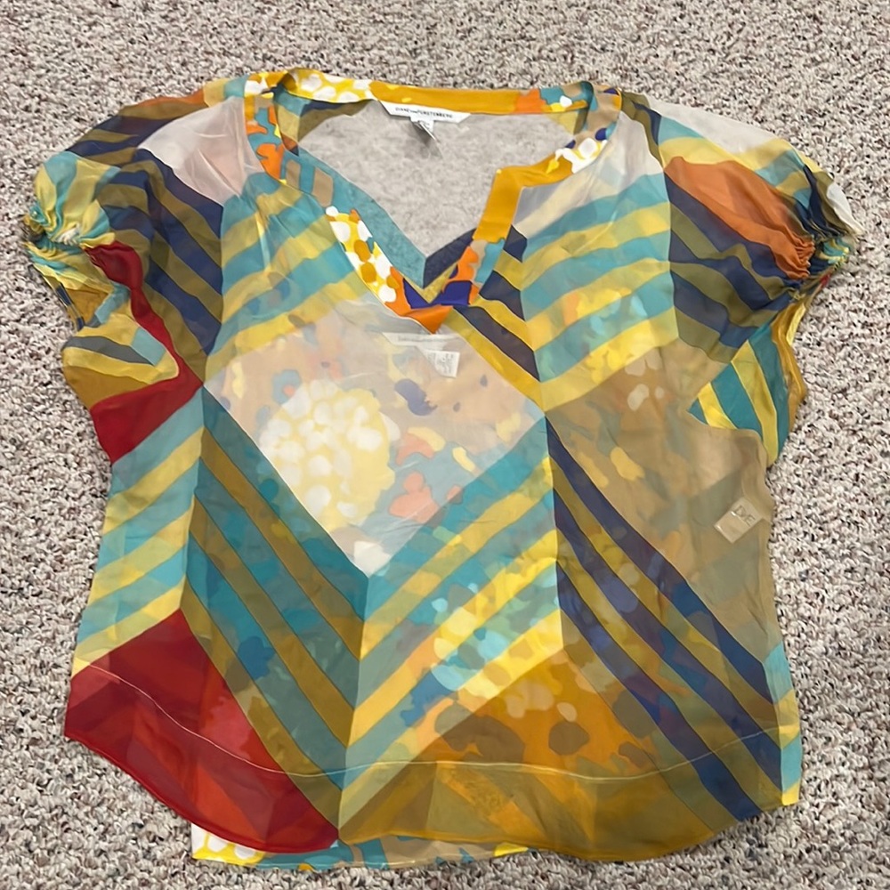 DVF printed blouse
